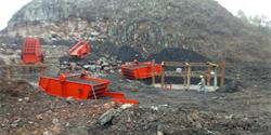 贵州六盘水机场建设时产300吨碎石生产线