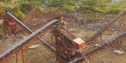 湖南永州意达采石场日处理2000方碎石生产线
