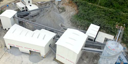 湖南资兴兴业石材时产700吨封闭式砂石生产线