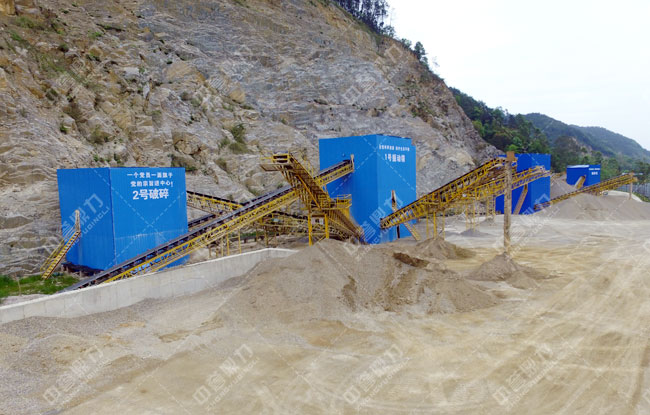 宜宾市南溪区和顺建材时产600吨砂石生产线