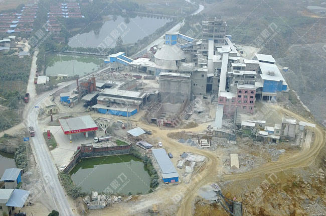重庆参天水泥有限公司时产1000吨砂石骨料生产线