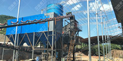 湖南常德时产100吨制砂生产线环保干式机制砂生产线