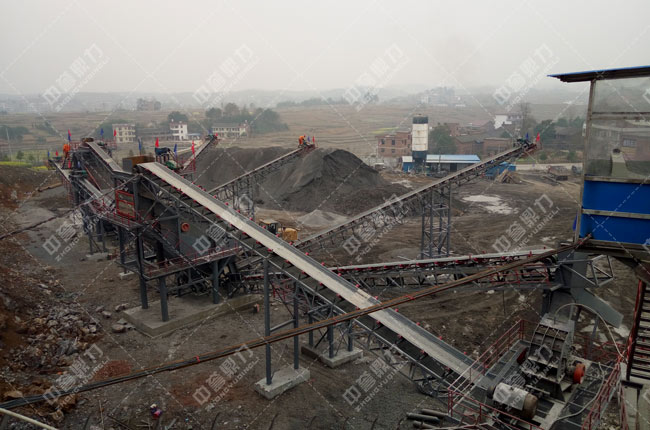 湖南衡阳日产2000-2500吨砂石生产线